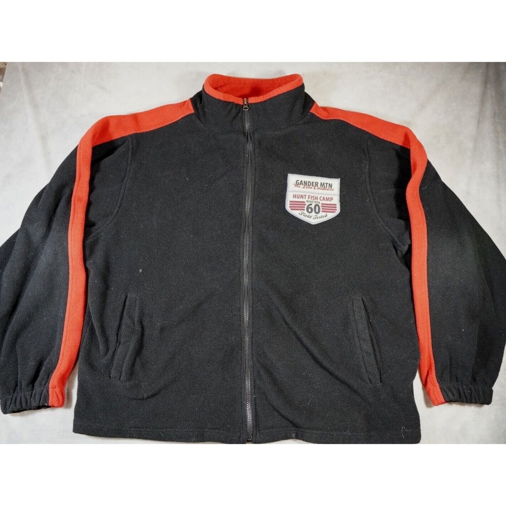 Points North Gander Mtn Mens Fleece Zip Up Hunt Fish Camp Size XL Pockets